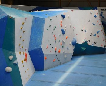 Climbing walls on floor