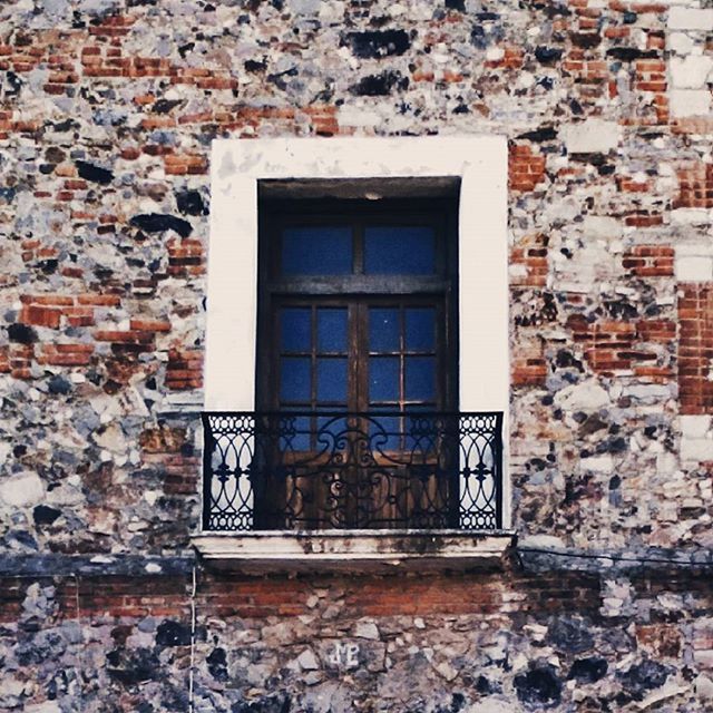 window, architecture, built structure, building exterior, brick wall, house, closed, wall - building feature, door, glass - material, residential structure, wall, day, no people, residential building, old, window frame, outdoors, weathered, building