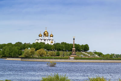 View of temple against sky