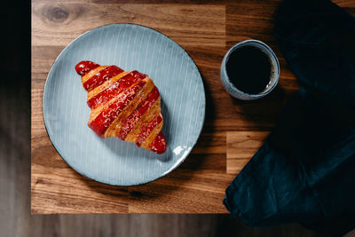 Breakfast on table