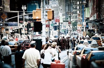 People on city street