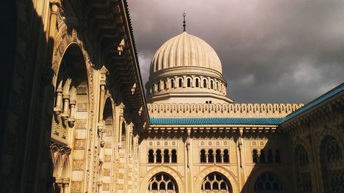 Low angle view of historic building against sky