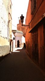 Alley along buildings