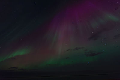 Low angle view of sky at night