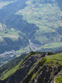 Aerial view of agricultural field