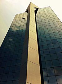 Low angle view of modern building against sky