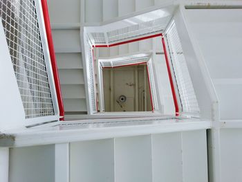 Low angle view of staircase in building