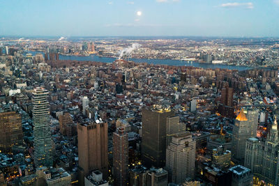 High angle view of a city