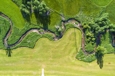 Panoramic view of green landscape