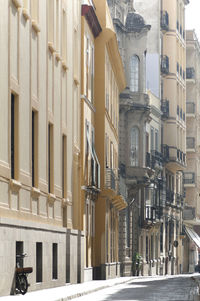 Low angle view of buildings in city