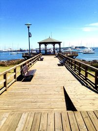 Pier on beach