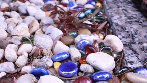 Full frame shot of colorful stones