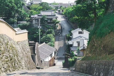 Street amidst buildings in town