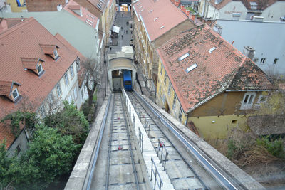 The cable car in zagreb at summer