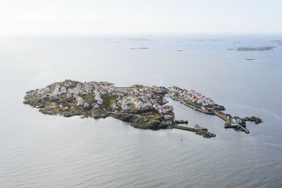 Aerial view of island