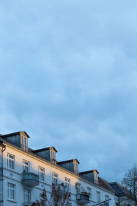 Low angle view of buildings against sky