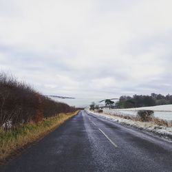 Road against sky