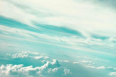 Low angle view of cloudy sky