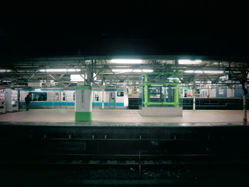 Train at night