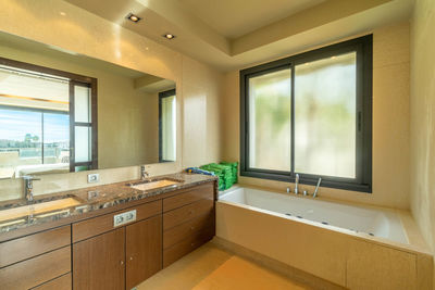 An image of a luxury bathroom inside an apartment along spain's southern mediterranean coastline