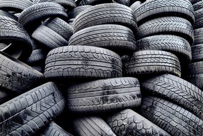 Full frame shot of tires