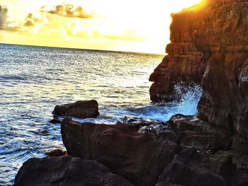 Scenic view of sea against sky