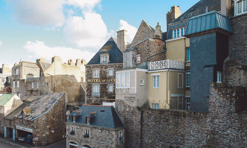 Houses against sky