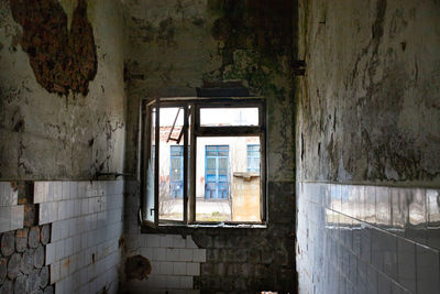 Interior of abandoned building