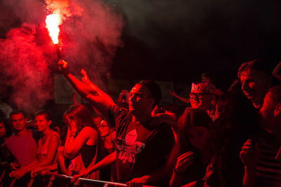 Crowd at music concert