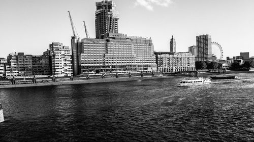 View of buildings at waterfront