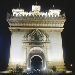 Low angle view of historical building