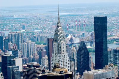 Aerial view of buildings in city