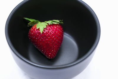 Close-up of strawberries in bowl