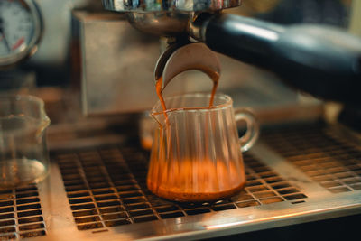 Close-up of coffee on table