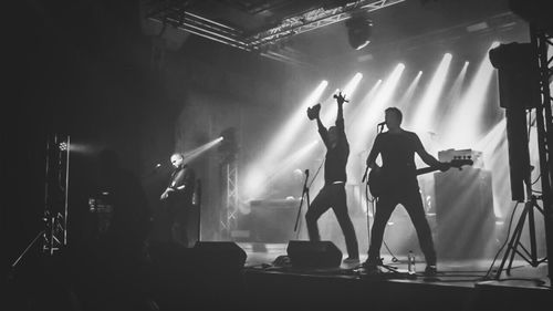 People enjoying at night