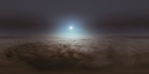 Scenic view of cloudscape against sky at night