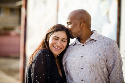 Portrait of a smiling young couple