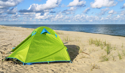 Tent on beach