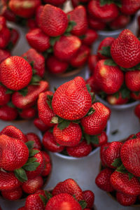 Full frame shot of strawberries