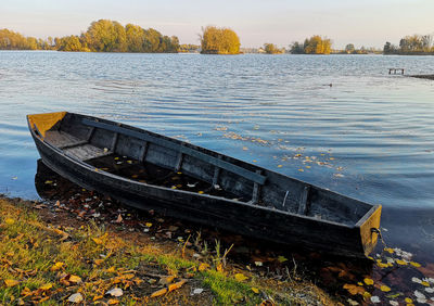 Scenic view of lake during autumn