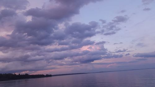 Scenic view of calm sea against sky