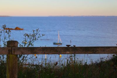 Scenic view of sea against sky
