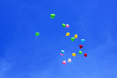 Low angle view of balloons