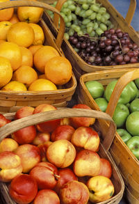 Fruit sold at a farmer's market in vermont.