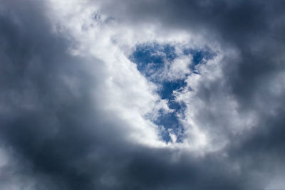 Low angle view of clouds in sky