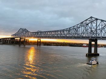 Bridge over river against sky