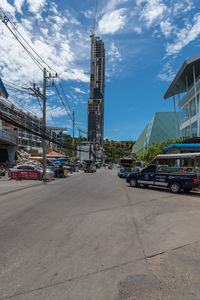 View of city street