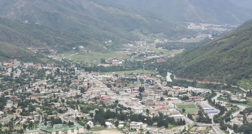 High angle view of cityscape