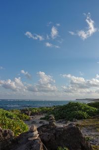 Scenic view of sea against sky