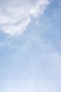 Low angle view of clouds in sky